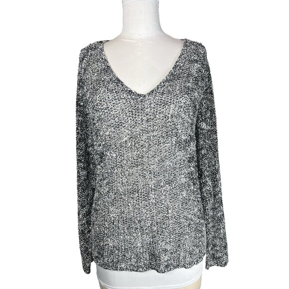 Vintage Chico’s Design open Knit Pullover Sweater Chico’s Size 2 Women’s Size 12 - Picture 1 of 13